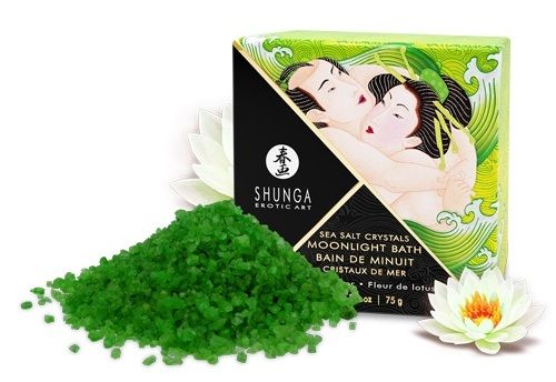 Shunga - Crystal Bath Salt Lotus - 75g Photos -2