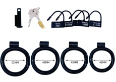 FAAK - Resin Chastity Lock 107 - Black