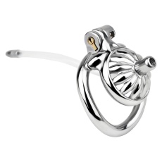 FAAK - Flower-shaped male chastity lock metal urethra plug 45mm