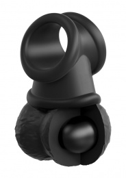 King Cock - Crown Jewels Simulated Weight Testicles - Black