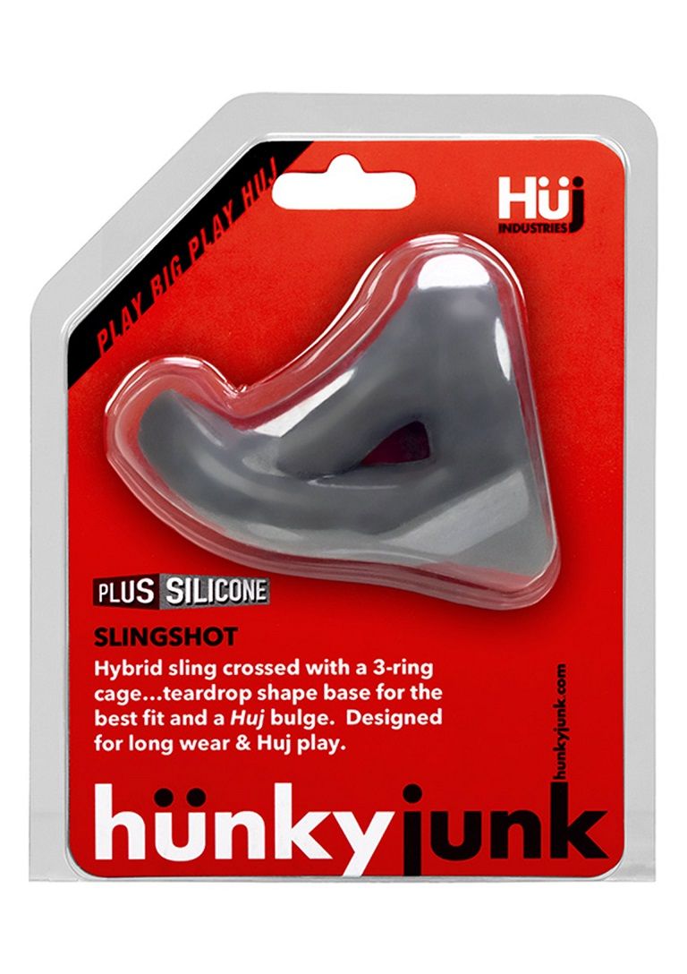 Hunkyjunk - Slingshot Teardrop Cocksling - Grey 照片-4