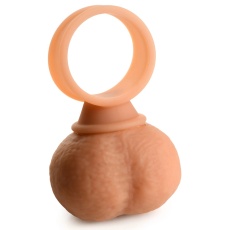 Jock - 28X high-quality silicone realistic scrotum vibrating remote control testicle ring