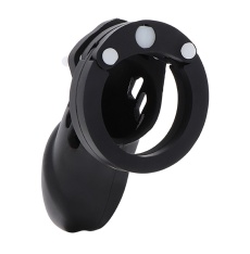 Hidden Desire - Pure Silicone Male Chastity Lock Large Size - Black