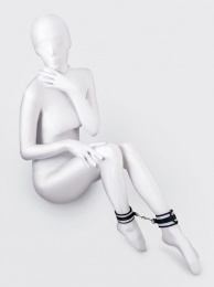 Anonymo - Ankle buckle - Silver/Black