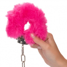 CEN - Super fluffy furry handcuffs - pink