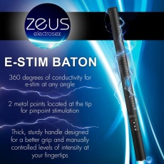 Zeus Electrosex - Electric Stimulation Stick - Black