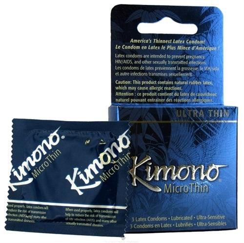 Kimono Micro Thin Condoms 3 Pkg